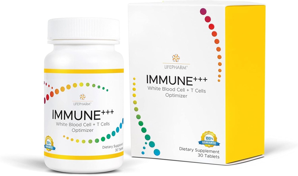 IMMUNE+++ Vital Essentials Vitamin C Supplement - 500mg - Boost Immunität mit 3 leistungsfähigen Mischungen von pflanzlichen und botanischen Inhaltsstoffen - Erhöhen Sie weiße Blutzellen und T-Zellen - 30 Tabletten