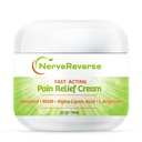 NerveReverse - Neuropathie Crème anti-douleur pour pieds, mains, jambes. Grand 4 OZ. JAR. A action rapide, crème de résistance maximale avec 4% de menthol, MSM, L-Carnitine, L-Arginine, Vitamine E, Vitamine B6