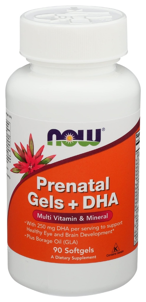 Maintenant Aliments Gels Prénatals Plus DHA, 90 CT