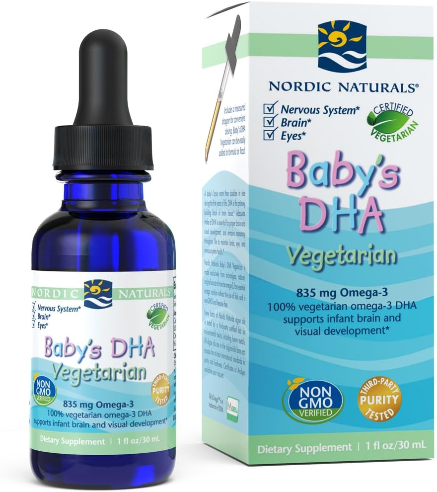 Nordic Naturals - Végétarien DHA de bébé, soutient le développement cérébral et visuel, 1 Ounce