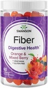 Swanson Mixed Berry Fiber Gummis - Digestive Unterstützung Förderung Regularity & Healthy Lipid Levels - Alle natürlichen Formel zu helfen, ein gesundes Gut Microbiome - (60 Gummis, 5g Jeder)