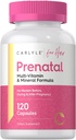 Carlyle Prenatal Vitamine für Frauen | 120 Kapseln | Multivitamin und Mineralformel mit Folsäure | Non-GMO und Gluten Kostenlose Ergänzung | für Sie