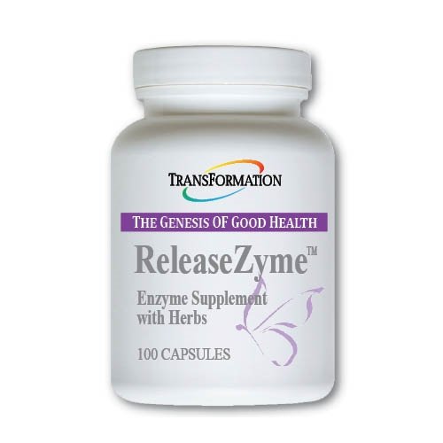 Transformation Die Genesis der guten Gesundheit Enzyme ReleaseZyme Blend Supplement mit natürlichen Kräutern, Advanced Digestive Support Formula mit Protease, Break Down Proteins, Plant Based, 100 Kapseln