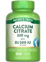 La vérité de la nature Citrate de calcium avec la vitamine D3-100 Caplets