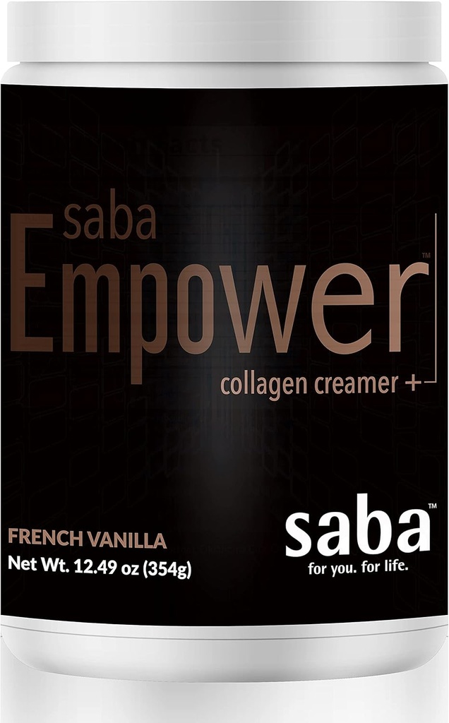 Saba Empower Smart Collagen Coffee Creamer -Powered with Hydrolyzed Collagen, Peptide, Grass-Fed Butter, MCT from Organic Coconut, Unterstützt gesunde Haut, Nägel, Haut und Gelenke. - 30 Servietten