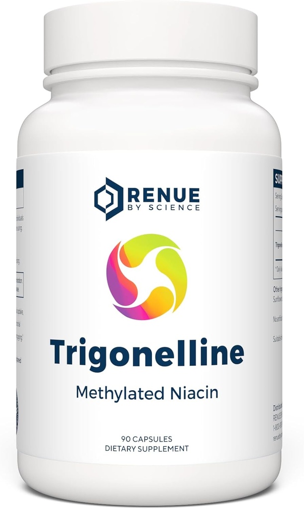 Renue By Science Trigonelline | High Strength Trigonelline TRG Methyliertes Niacin - 250mg Trigonilline Ergänzung Kapseln | Non-GMO | Made in the USA & Third-Party Tested