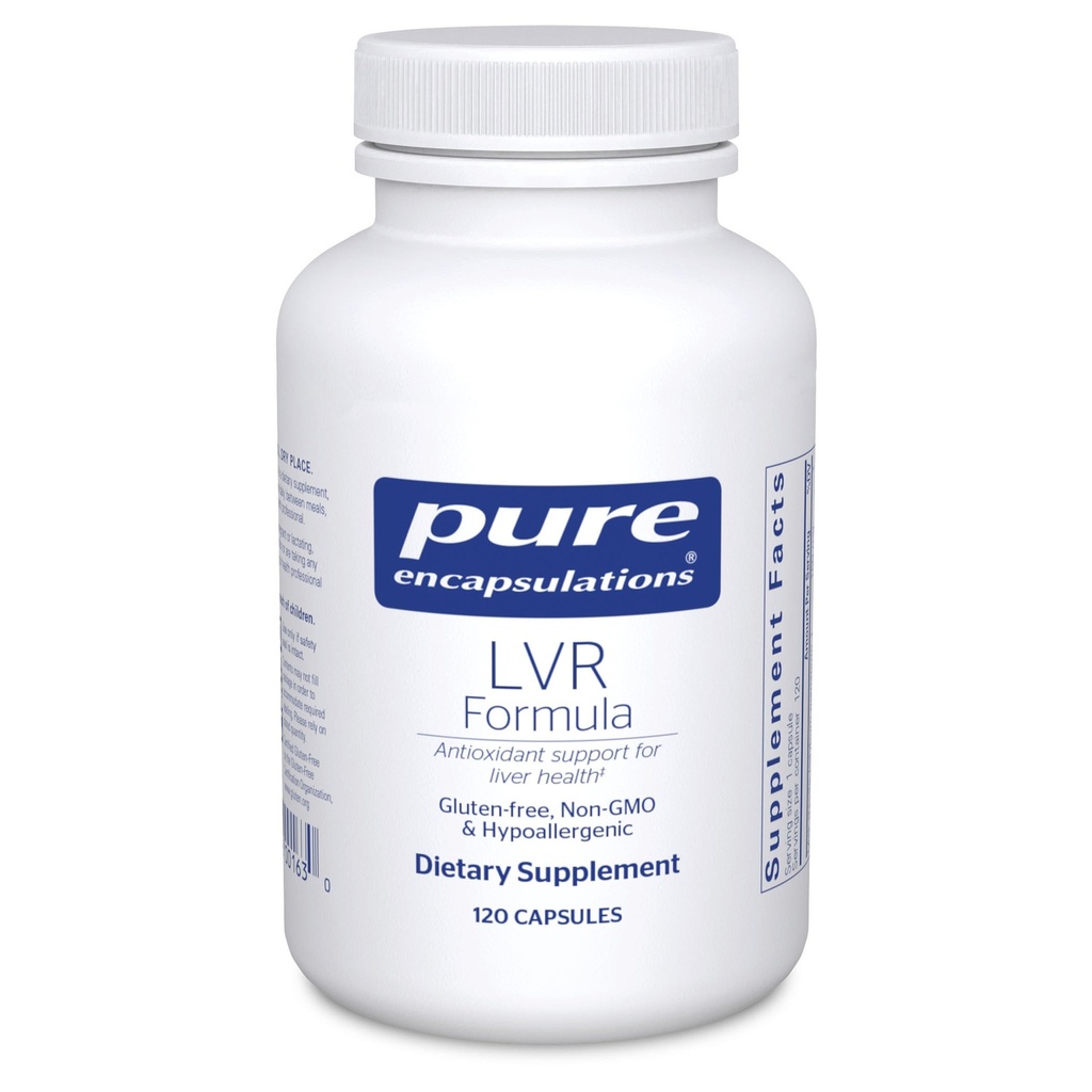Pure Encapsulations LVR Formel | Hypoallergene Ergänzung mit Antioxidans Unterstützung für Leberzellengesundheit | 120 Kapseln