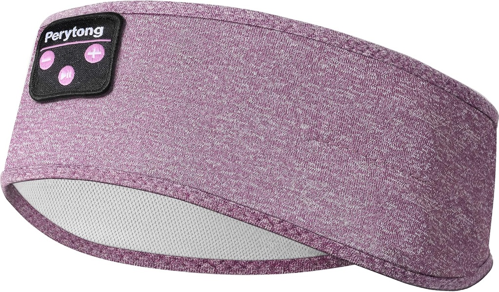 Perytong Sleep Headphones, Bluetooth Sports Headband Kopfhörer mit Ultra-Thin HD Stereo Lautsprecher Perfekt für Schlafen, Workout,Jogging,Yoga,Insomnia, Air Travel, Meditation für Unisex