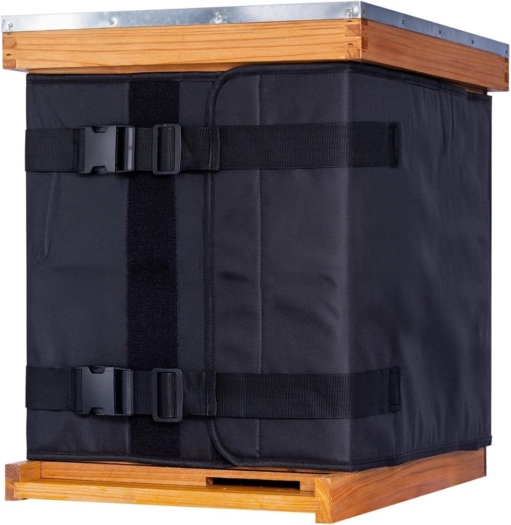 MayBee Winter Bienen Hive Wrap für 10 und 8 Frame Beehives, 600D Oxford Cloth Verstellbare Bienenstock für 2 Deep Hive Boxs, Wasserdicht, Winddicht, Leicht, Wiederverwendbar, 76.8" x 18.1"