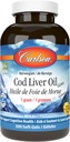 Carlson Labs Cod Liver Öl, Low Vitamin A, 230mg Omega-3, 300 Zähler
