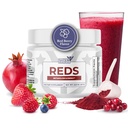 Reds - Super Reds Powder mit 39 Superfoods, Antioxidant-Rich Red Powder Superfood, Probiotics & Digestive Enzyme für Energie, Metabolismus & Gut Health - Rote Berry Flavor