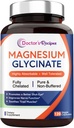 Doctor’s Recipes Magnesium Glycinate, Chelated & Non Buffered, Highly Absorbable, for Kids & Adults, for Relaxation & Sleep, Non GMO, 120 Vegan Caps