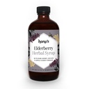 Hany's Harvest Elderberry Herbal Sirop – 8 fl oz) Tonique de bien-être tout naturel, vinaigre de cidre de pomme, miel cru et viennoiserie.
