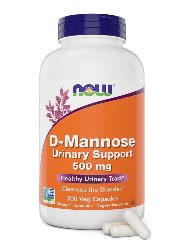 Jetzt D-Mannose 500 mg, 300 Kapseln - Vegan, Non GMO-Ergänzung für Frauen und Männer - Unterstützt gesunde Harnwege, reinigt die Blase