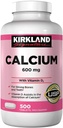 Kirkland Signature Calcium, 600 mg+D3, comprimés 500-composants
