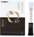 [Black & White Immune D] Korean Black Ginseng und White Platycodon, Asian Panax Ginseng Extract, Energy Supplements, Immununterstützung, Ginseng Honey Sticks