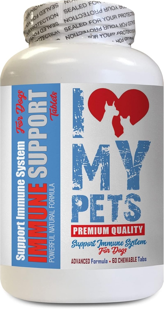Hund Immunität Boost - Hund Immununterstützung - Booster - Gesundes PET - Beilage - rote Klee Hunde - 60 Bäume (1 Flasche)