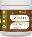 Go Nutra Adaptogen Blend Organic Superfood Smoothie Powder | Adaptogen Supplement with Maca, Ashwagandha, Rhodiola, Ginseng, Mushrooms & More | Superfood Blend Adaptogens Smoothie Booster Powder 8oz