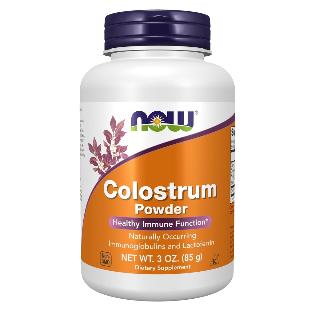 JETZT Nahrungsergänzungsmittel, Kolostrum-Pulver, Natürlich vorkommende Immunoglobuline und Lactoferrin, 3-Ounce