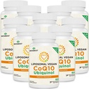1000mg Liposomal CoQ10 Ubiquinol, 600 Vegan Softgels, hohe Absorption Ubiquinol CoQ10 Beilage, aktive Antioxidante Form von Coenzym Q10 für Herzfunktion & Energieproduktion