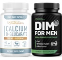 SMNutrition Men's DIM Supplement mit Calcium D-Glucarate | Male Hormon Balancing Bundle mit DIM-Komplex für Männer (60 Servierungen) und Vegan Gluten Free Non-GMO CDG Supplement (90 Servierungen)