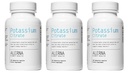 Citrate de potassium 99 mg - Supporte l'équilibre électrolytique et le pH normal - Supplément essentiel de soutien en pierre rénale minérale - 100 capsules végétariennes (paquet de 3)
