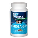 Animaux de compagnie Protégez le supplément Omega-3 du chien M/L, mélange de forme libre propriétaire, supporte une réponse inflammatoire normale, capsules à bout de bout (250 Nombre)