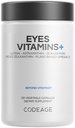 Codeage Eyes Vitamine - AREDS 2 basierte Formel-Ergänzung - 2-Monats-Versorgung - Vitamine A, C, E, Zink, Lutein, Astaxanthin, Zeaxanthin, Eyebright, Marigold, Bilberry, Saffron, Omega-3-120 Kapseln