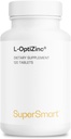 SuperSmart - L-OptiZinc 30mg pro Tag (gemalt & hochverfügbar) - Zink-Methionin-Ergänzung - Natural Sweet Taste | Non-GMO & Gluten Free - 120 Tabletten