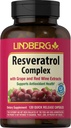 Lindberg Resveratrol Ergänzung | 120 Kapseln | Komplex mit Trauben Seed und Rotwein Extrakt | Non-GMO, Glutenfrei