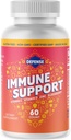 Ergänzung für Erwachsene | 30 Tage Versorgung| Immunität Booster für Männer und Frauen mit Vitamin C, Zink, Elderberry und Vitamin D3, Daily Antioxidant Boost, Non GMO, Gluten-Free |