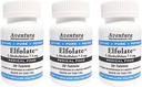 ELFOLATE® 7.5mg 3 Packung L-Methylfolat Methyl Folat Methylfolat Medizinische Nahrungsergänzungsmittel Professionelle Stärke Aktiver Reiner Potent 30 Tabletten