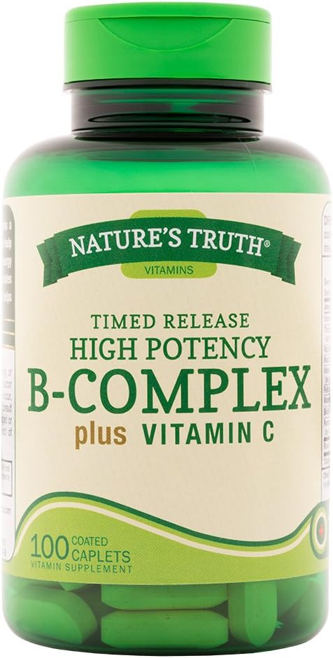 Nature's Truth B-Complex Plus Vitamin C Time Released, 100 Count (Pack von 3)