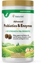 NaturVet Advanced Probiotics & Enzymes, PB6 Dog Soft Chews, um empfindliche Stomachs und Verdauungsprobleme zu helfen, Hickory Smoked Bacon Flavored Pet Supplement für Hunde über 6 Wochen, 240 Count Jar