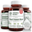 Natürliche Nutra Red Yeast Rice Extrakt, Herz-Kreislauf-Unterstützung, hilft Immunität zu verbessern, hilft Körperfett und Flüssigkeitsfluss zu erhalten, Verbessern Verdauung, Glutenfreie Ergänzungen, 600 mg, 60 Kapseln (2 Pack)