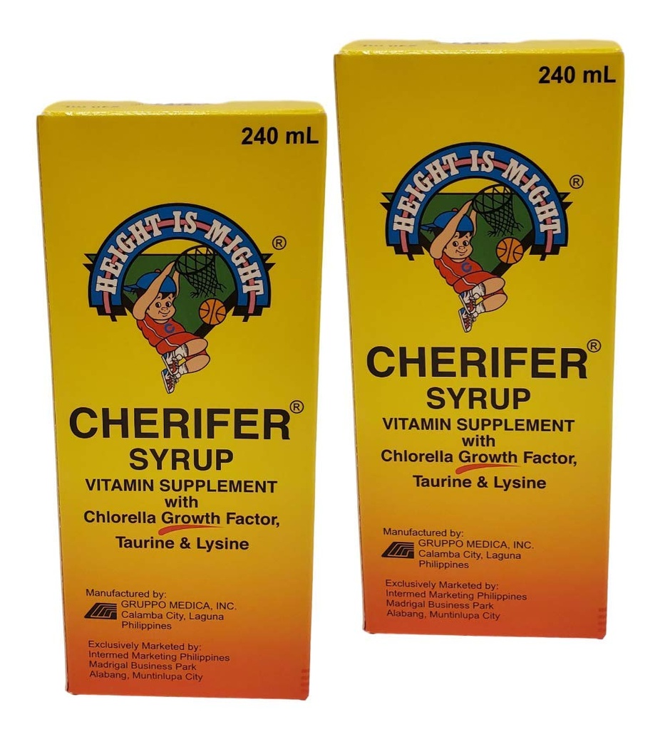 2 Sirop de chlorelle, facteur de croissance, taurine et lysine 240ml