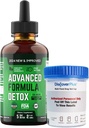 Salutem VitaTM Liquid Advanced Formula Detox - Kit de désintoxication avec coupe d'essai: supplément alimentaire liquide pour le nettoyage total du corps - supplément pour l'élimination des toxines - 1 paquet - 2 Fl Oz (20 portions)