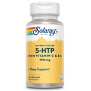SOLARAY 5 supplément HTP avec vitamine C et B-6 - Supplément de sommeil et soutien à la synthèse de la sérotonine - Lab Vérifié, garantie de remboursement de 60 jours - 60 portions, 60 enveloppes enrobées