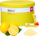 LEMONA Official Vitamin C Powder 500mg Koreanische Ergänzungen Immununterstützung B6, B2, On-The-Go Pakete Vitamin Healthy Living, einfach zu nehmen tägliche Energie Boost Korean Food Snacks Lemon (120Sticks)