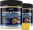 Creatine Monohydrate Gummi 5g für Männer & Frauen - Zuckerfreie Kreatin Gummy 5000mg mit Magnesium Taurate, L-Taurine, Vitamin B 6 & B12 für Muskelunterstützung, Energie Boost, PreWorkout, 120 Zähler