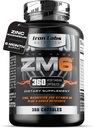 Eisenlabors ZM6 – 6 Monate Versorgung – Zink Magnesium Aspartate Supplement – 360 Vegetarische Kapseln – Magnesium und Zink Ergänzungen für Männer & Frauen