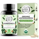 Capsules d'Ashwagandha biologique 2100mg – Supplément anti-stress – Extra Strength, 100% Herbal, Energy, Mood & Cortisol Manager, Comprend le poivre noir pour haute absorption – Non-OGM, 90 Ct