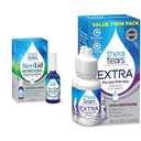 TheraTears Extra Dry Eye Therapy Schmieren Augentropfen für trockene Augen, 0.5 fl oz Flasche, 2 Count & SteriLid Eyelid Cleanser und Gesichtswäsche, für gereizte Augen, 2 fl oz Spray