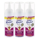 Little Remediaes Stérile Baby Saline Nasal Mist, sans danger pour les nouveau-nés pour soulager les nezes farcies et sèches, 3 Fl Oz, pack de 3