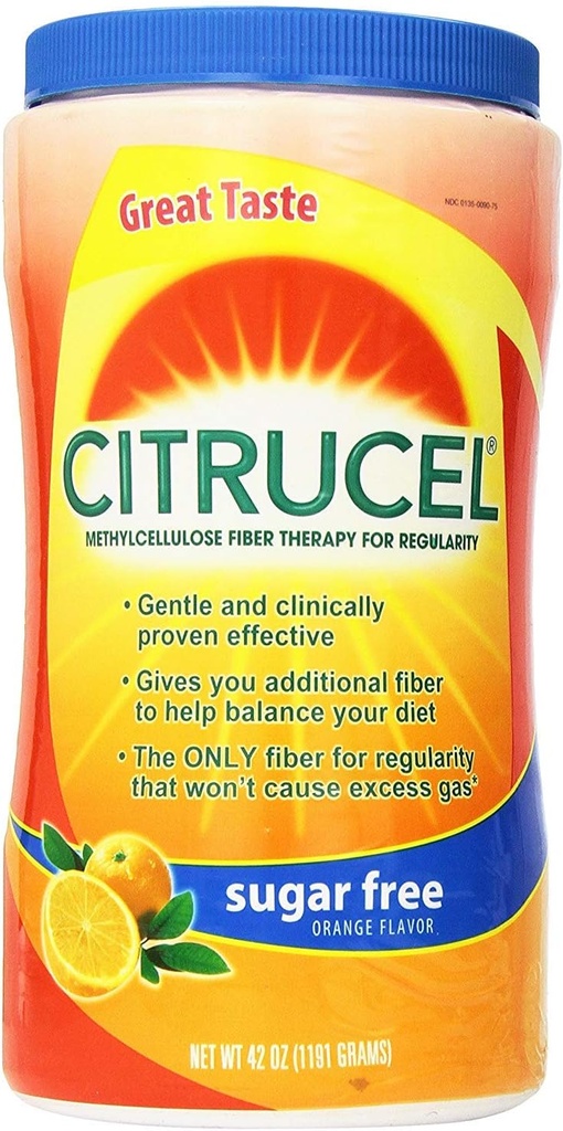 Citrucel Methylcellulosefasertherapie für Regularität mit SmartFiber Sugar Free/Orange Flavor 42Oz (1191g), Paket von 2