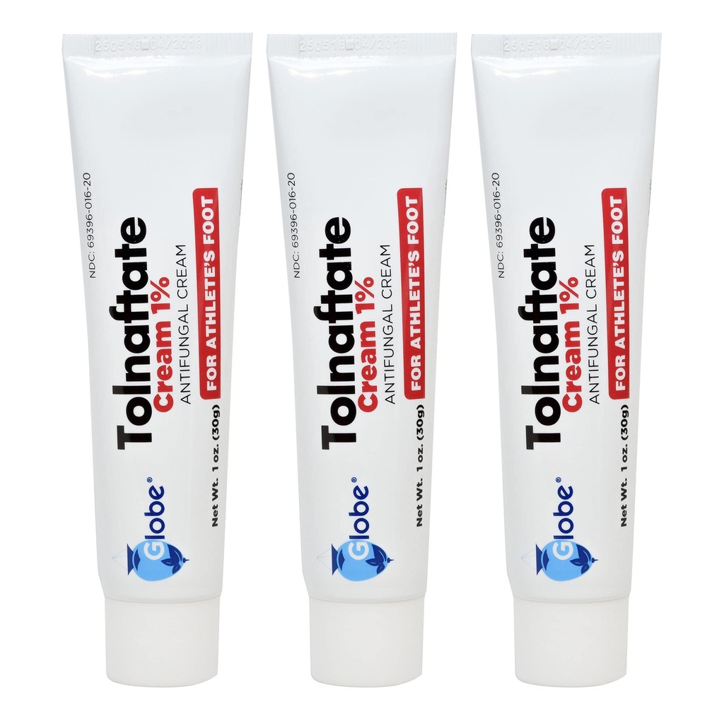 Globe Tolnaftate 1%, 1 Oz Antifungal Behandlung, erwiesen Klinisch Wirkung auf die meisten Athleten Fuß und Ringworm (3 Pack)