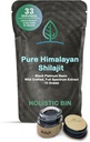 Holistic Bin Shilajit Resin - Himalayan Fulvic & Trace - Black Platinum Resin - Shilajit Extract - Mix Into Liquids - Servierlöffel Included - 10g