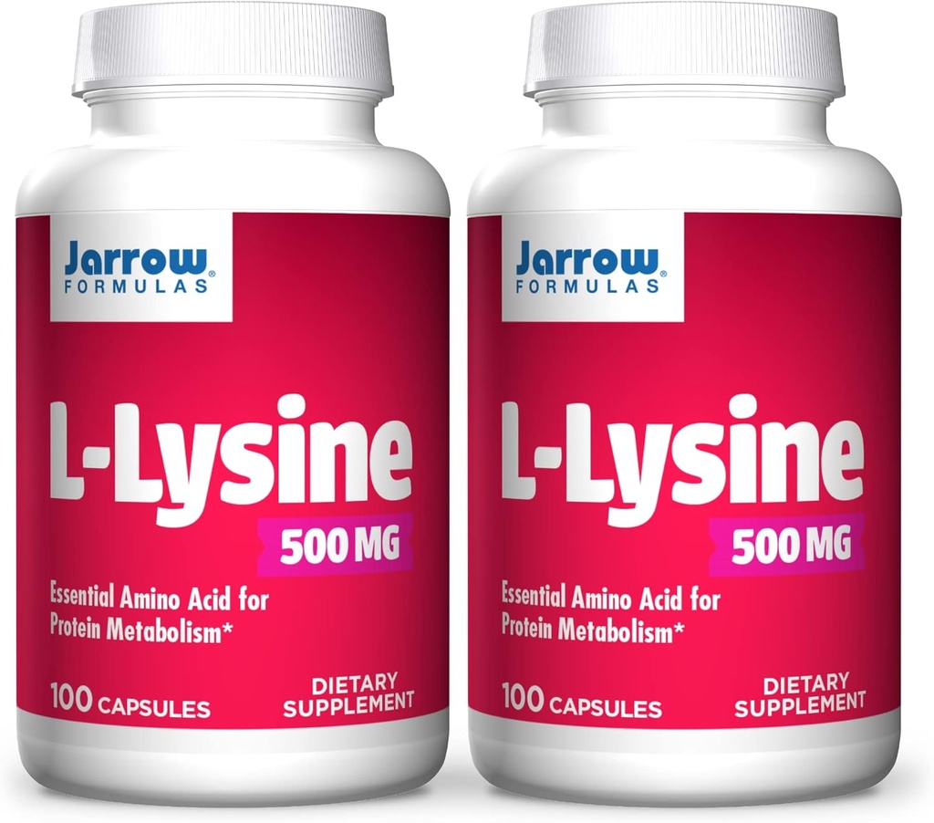 Jarrow Formeln L-Lysine, Assists in Protein Metabolism, 500 Mg, 100 Count (Pack von 2)