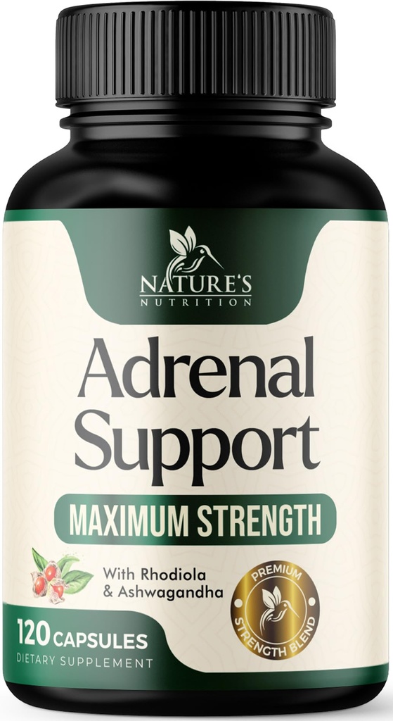 Adrenal Support Supplements Cortex Complex, Best Energy Supplement, unterstützt Cortisol Health & Energy Levels, Daily Ashwagandha für Frauen und Männer, unterstützt Adrenal Fatigue & Immune System, 120 Kapseln