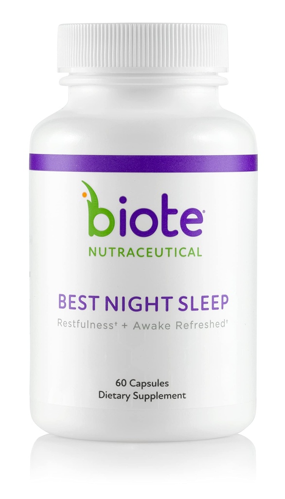 Biote Nutraceuticals - Best Night's Sleep - Restfulness + Awake Refreshed (60 Kapseln)